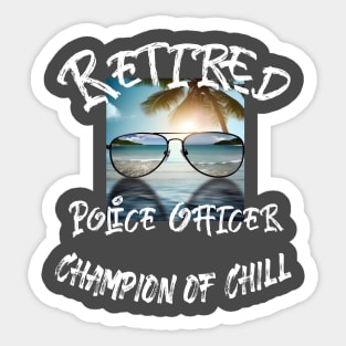 Retirement Tee Shirt Sticker